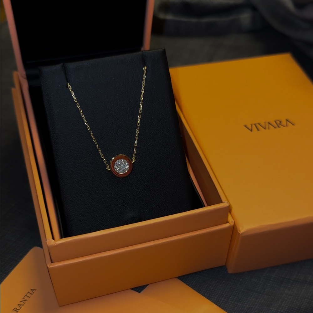 Gold Bracelet with Diamond Pendant